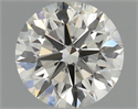 Natural Diamond 0.50 Carats, Round with Excellent Cut, J Color, VS2 Clarity and Certified by GIA