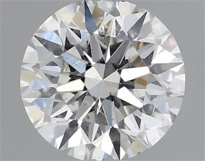 Picture of Natural Diamond 0.50 Carats, Round with Excellent Cut, I Color, I1 Clarity and Certified by GIA