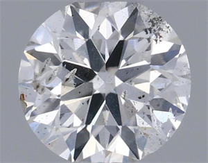 Picture of Natural Diamond 0.40 Carats, Round with Very Good Cut, F Color, SI2 Clarity and Certified by IGI