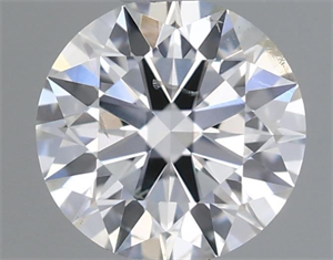 Picture of Natural Diamond 0.40 Carats, Round with Excellent Cut, F Color, SI2 Clarity and Certified by IGI