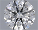 Natural Diamond 0.40 Carats, Round with Excellent Cut, G Color, SI2 Clarity and Certified by IGI