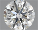 Natural Diamond 0.42 Carats, Round with Excellent Cut, H Color, VS1 Clarity and Certified by IGI