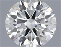 Natural Diamond 0.41 Carats, Round with Excellent Cut, H Color, VS2 Clarity and Certified by IGI