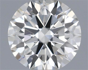 Picture of Natural Diamond 0.41 Carats, Round with Excellent Cut, H Color, VS2 Clarity and Certified by IGI