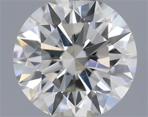 Picture of Natural Diamond 0.41 Carats, Round with Excellent Cut, I Color, VVS2 Clarity and Certified by IGI