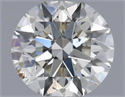 Natural Diamond 0.40 Carats, Round with Excellent Cut, I Color, SI2 Clarity and Certified by IGI