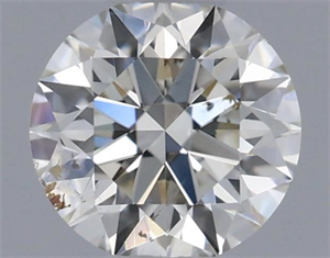 Picture of Natural Diamond 0.40 Carats, Round with Excellent Cut, I Color, SI2 Clarity and Certified by IGI