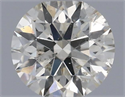 Natural Diamond 0.41 Carats, Round with Excellent Cut, J Color, SI2 Clarity and Certified by IGI