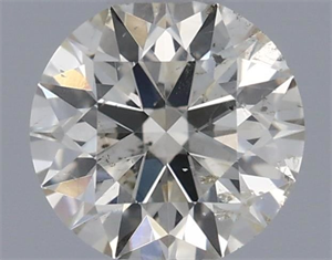 Picture of Natural Diamond 0.41 Carats, Round with Excellent Cut, J Color, SI2 Clarity and Certified by IGI