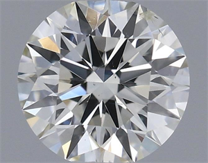 Picture of Natural Diamond 0.51 Carats, Round with Excellent Cut, H Color, SI1 Clarity and Certified by IGI