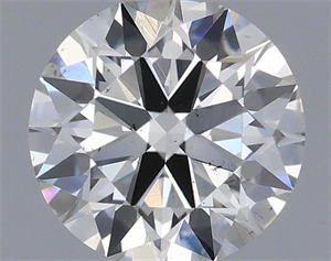 Picture of Natural Diamond 0.53 Carats, Round with Excellent Cut, H Color, SI1 Clarity and Certified by IGI