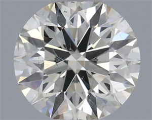 Picture of Natural Diamond 0.50 Carats, Round with Excellent Cut, I Color, SI2 Clarity and Certified by IGI