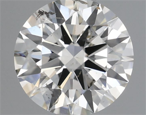 Picture of Natural Diamond 0.50 Carats, Round with Excellent Cut, I Color, SI2 Clarity and Certified by IGI