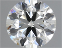 Natural Diamond 0.50 Carats, Round with Excellent Cut, I Color, SI2 Clarity and Certified by IGI