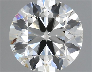 Picture of Natural Diamond 0.50 Carats, Round with Excellent Cut, I Color, SI2 Clarity and Certified by IGI