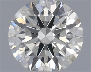 Picture of Natural Diamond 0.53 Carats, Round with Excellent Cut, K Color, SI1 Clarity and Certified by IGI