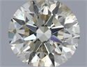 Natural Diamond 0.50 Carats, Round with Excellent Cut, K Color, SI2 Clarity and Certified by IGI