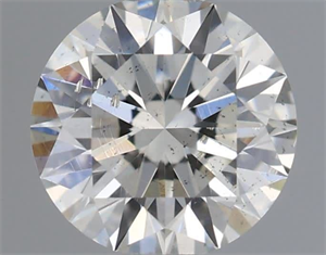 Picture of Natural Diamond 0.51 Carats, Round with Excellent Cut, I Color, SI1 Clarity and Certified by IGI