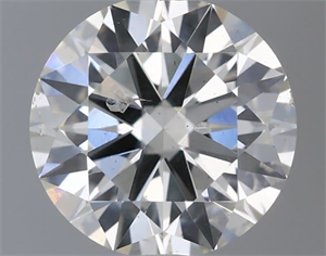 Picture of Natural Diamond 0.50 Carats, Round with Excellent Cut, I Color, SI1 Clarity and Certified by IGI