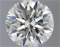 Natural Diamond 0.50 Carats, Round with Excellent Cut, I Color, SI1 Clarity and Certified by IGI