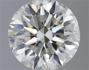 Picture of Natural Diamond 0.50 Carats, Round with Excellent Cut, I Color, SI1 Clarity and Certified by IGI