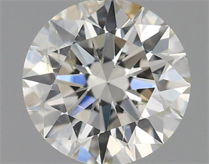 Picture of Natural Diamond 0.50 Carats, Round with Excellent Cut, I Color, SI1 Clarity and Certified by IGI