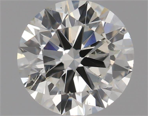 Picture of Natural Diamond 0.50 Carats, Round with Excellent Cut, I Color, SI1 Clarity and Certified by IGI