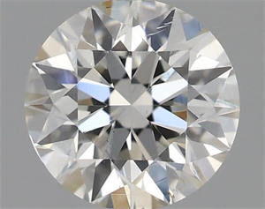 Picture of Natural Diamond 0.50 Carats, Round with Excellent Cut, H Color, SI1 Clarity and Certified by IGI