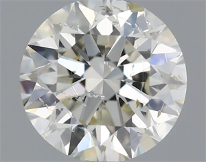 Picture of Natural Diamond 0.50 Carats, Round with Excellent Cut, I Color, SI1 Clarity and Certified by IGI