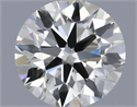 Natural Diamond 0.50 Carats, Round with Excellent Cut, I Color, SI1 Clarity and Certified by IGI