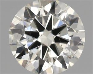 Picture of Natural Diamond 0.41 Carats, Round with Excellent Cut, K Color, SI2 Clarity and Certified by IGI