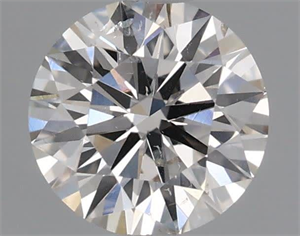 Picture of Natural Diamond 0.50 Carats, Round with Excellent Cut, I Color, SI2 Clarity and Certified by IGI