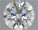 Natural Diamond 0.50 Carats, Round with Excellent Cut, I Color, SI2 Clarity and Certified by IGI