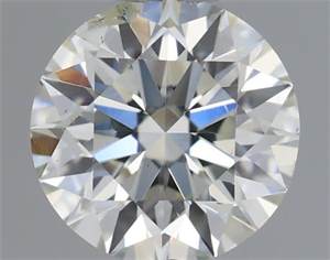 Picture of Natural Diamond 0.50 Carats, Round with Excellent Cut, I Color, SI2 Clarity and Certified by IGI