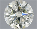 Natural Diamond 0.52 Carats, Round with Excellent Cut, I Color, SI1 Clarity and Certified by IGI