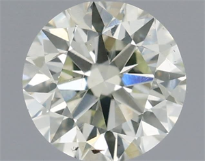 Picture of Natural Diamond 0.52 Carats, Round with Excellent Cut, I Color, SI1 Clarity and Certified by IGI