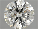 Natural Diamond 0.50 Carats, Round with Excellent Cut, I Color, I1 Clarity and Certified by IGI