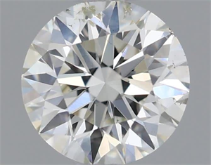 Picture of Natural Diamond 0.50 Carats, Round with Excellent Cut, I Color, SI2 Clarity and Certified by IGI