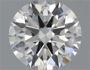 Picture of Natural Diamond 0.56 Carats, Round with Excellent Cut, I Color, SI1 Clarity and Certified by IGI