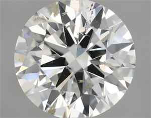 Picture of Natural Diamond 0.50 Carats, Round with Excellent Cut, I Color, SI2 Clarity and Certified by IGI