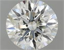 Natural Diamond 0.50 Carats, Round with Very Good Cut, I Color, I1 Clarity and Certified by IGI