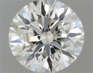 Picture of Natural Diamond 0.50 Carats, Round with Very Good Cut, I Color, I1 Clarity and Certified by IGI