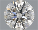 Natural Diamond 0.51 Carats, Round with Excellent Cut, J Color, SI1 Clarity and Certified by IGI