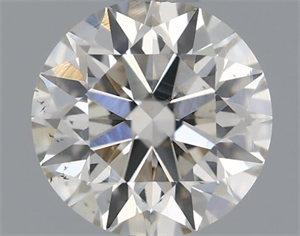 Picture of Natural Diamond 0.51 Carats, Round with Excellent Cut, J Color, SI1 Clarity and Certified by IGI