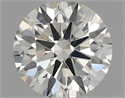 Natural Diamond 0.44 Carats, Round with Excellent Cut, I Color, SI1 Clarity and Certified by IGI