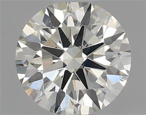 Picture of Natural Diamond 0.44 Carats, Round with Excellent Cut, I Color, SI1 Clarity and Certified by IGI