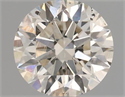 Natural Diamond 0.50 Carats, Round with Excellent Cut, J Color, SI1 Clarity and Certified by IGI