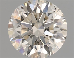 Picture of Natural Diamond 0.50 Carats, Round with Excellent Cut, J Color, SI1 Clarity and Certified by IGI