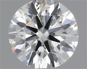 Picture of Natural Diamond 0.50 Carats, Round with Excellent Cut, I Color, SI1 Clarity and Certified by IGI