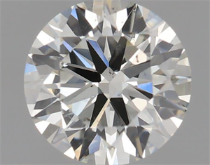 Picture of Natural Diamond 0.50 Carats, Round with Excellent Cut, I Color, SI1 Clarity and Certified by IGI